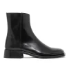 Walk London Abbey Zip Up Cuban Heel Boot Black Shop