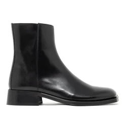 Walk London Abbey Zip Up Cuban Heel Boot Black Shop