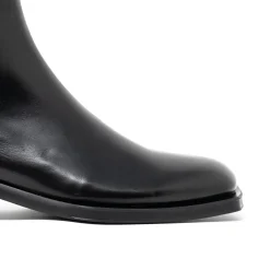 Walk London Abbey Zip Up Cuban Heel Boot Black Shop