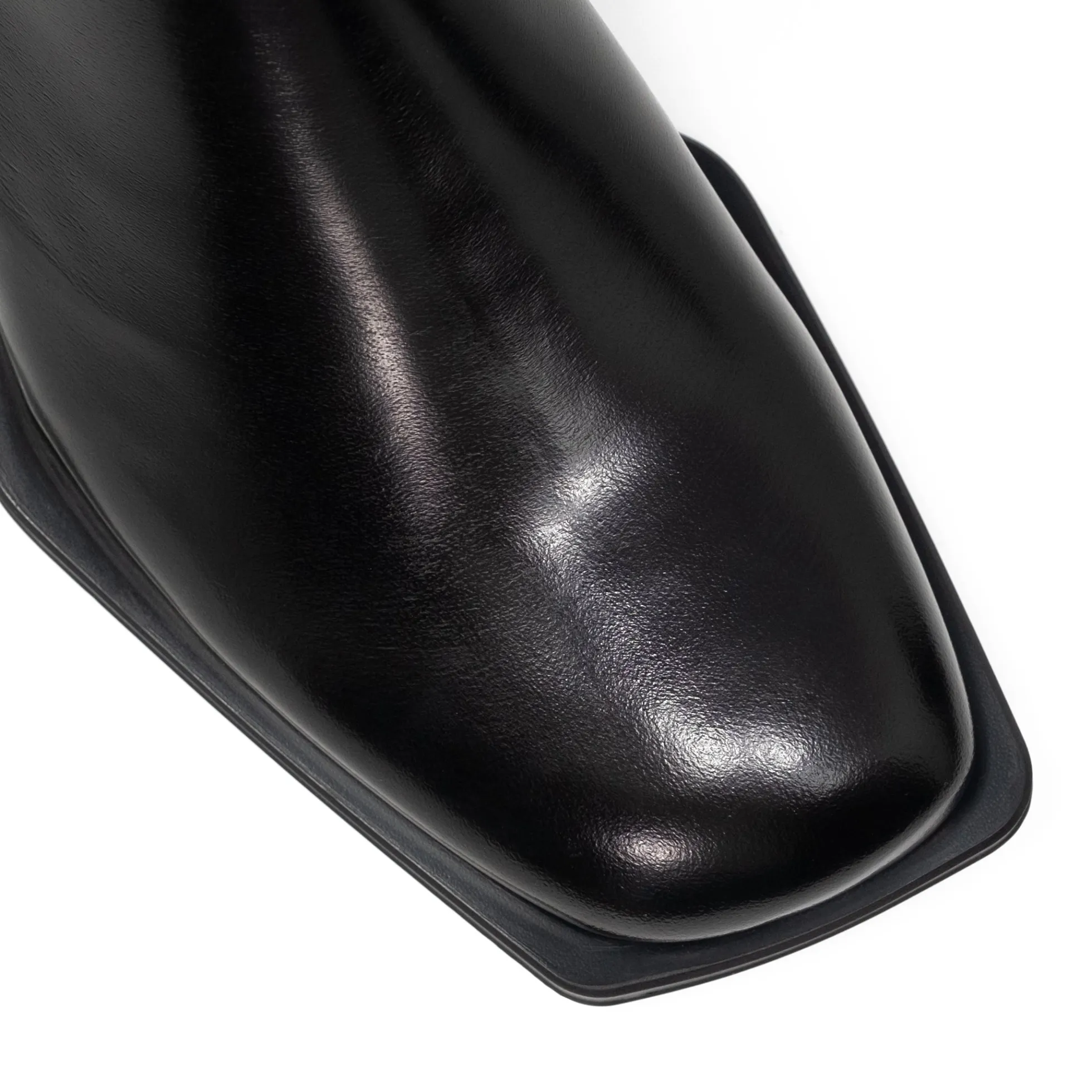 Walk London Abbey Zip Up Cuban Heel Boot Black Shop
