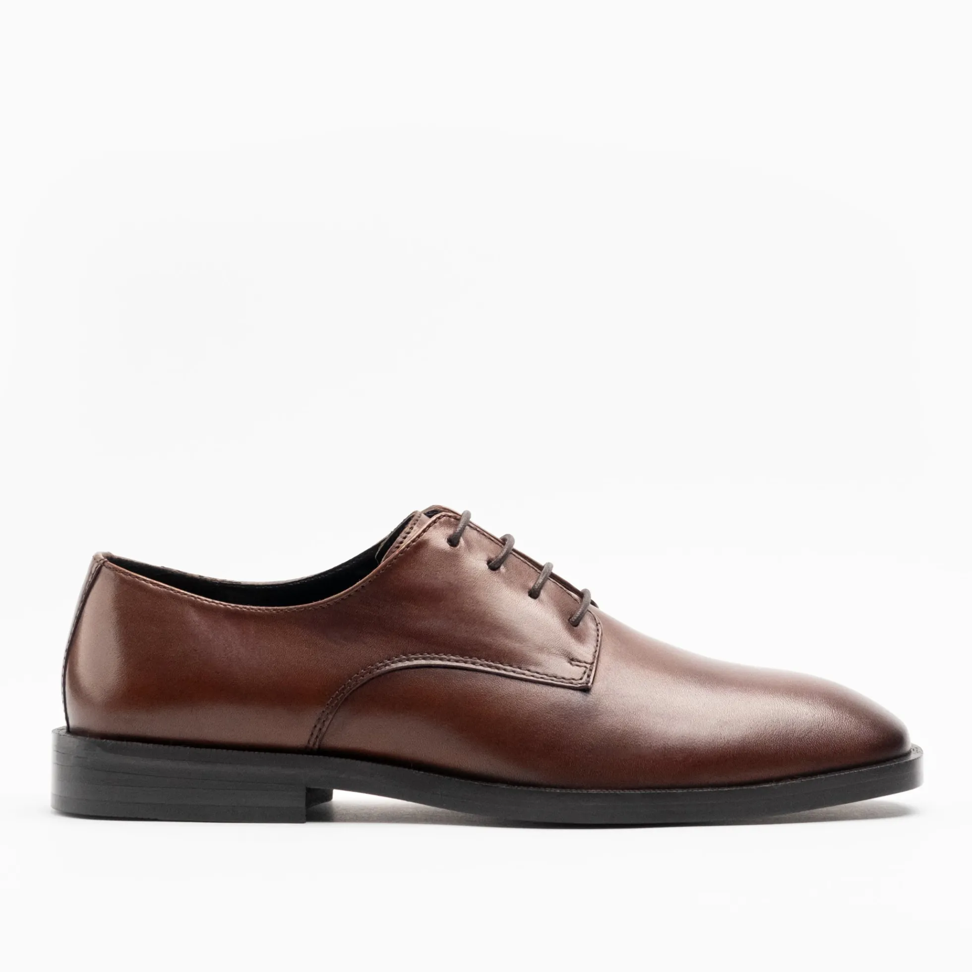 Walk London Alex Derby Shoe Brown Leather Discount