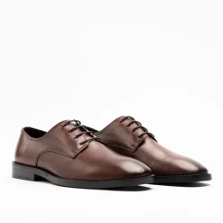 Walk London Alex Derby Shoe Brown Leather Discount