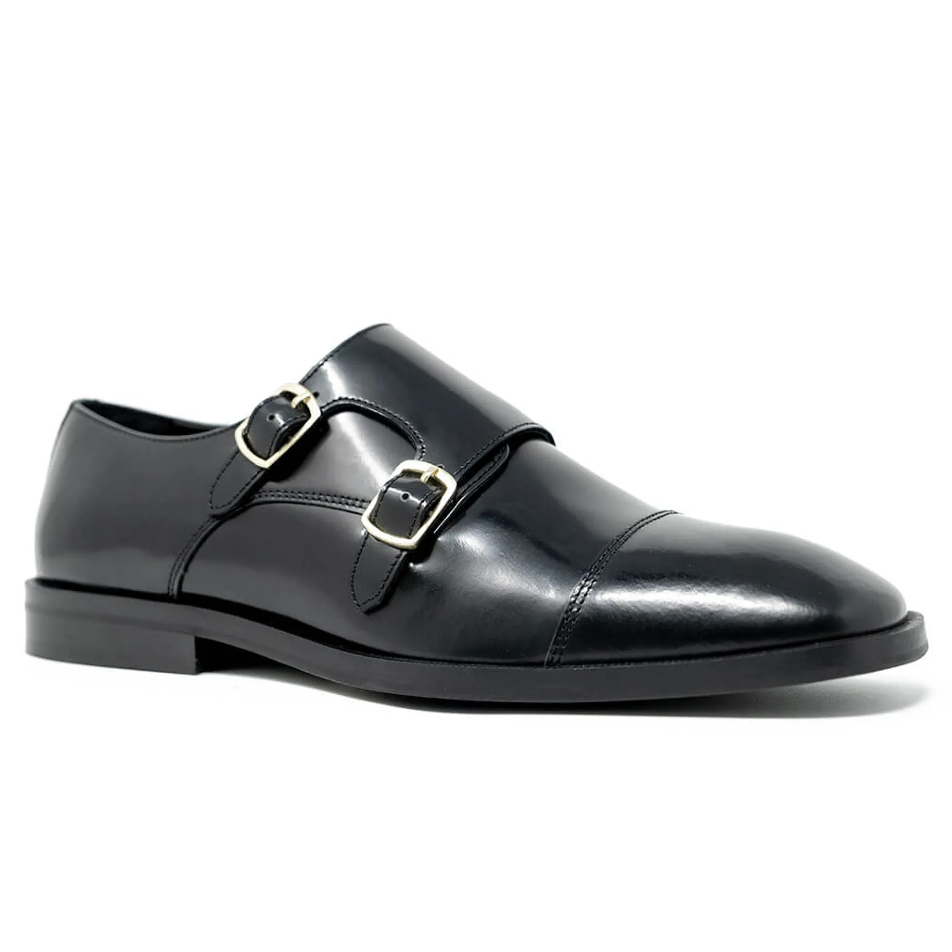 Walk London Alex Monk Strap Shoe Black Online