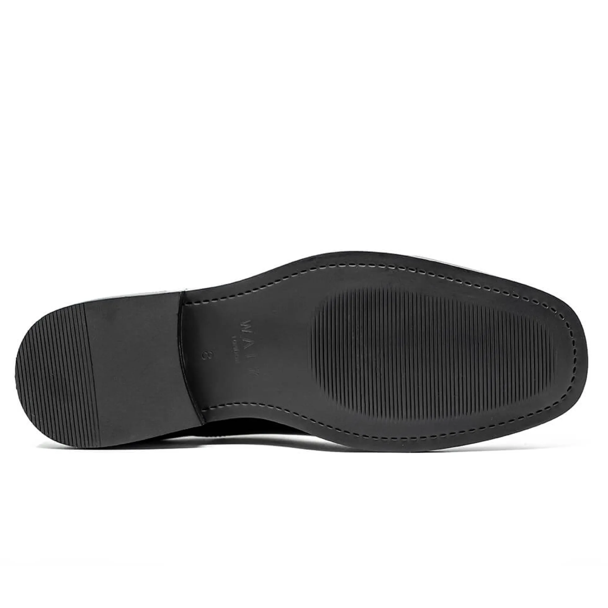 Walk London Alex Oxford Toe Cap Shoe Black Cheap