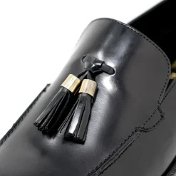 Walk London Alex Tassel Loafer Black Patent Leather Outlet