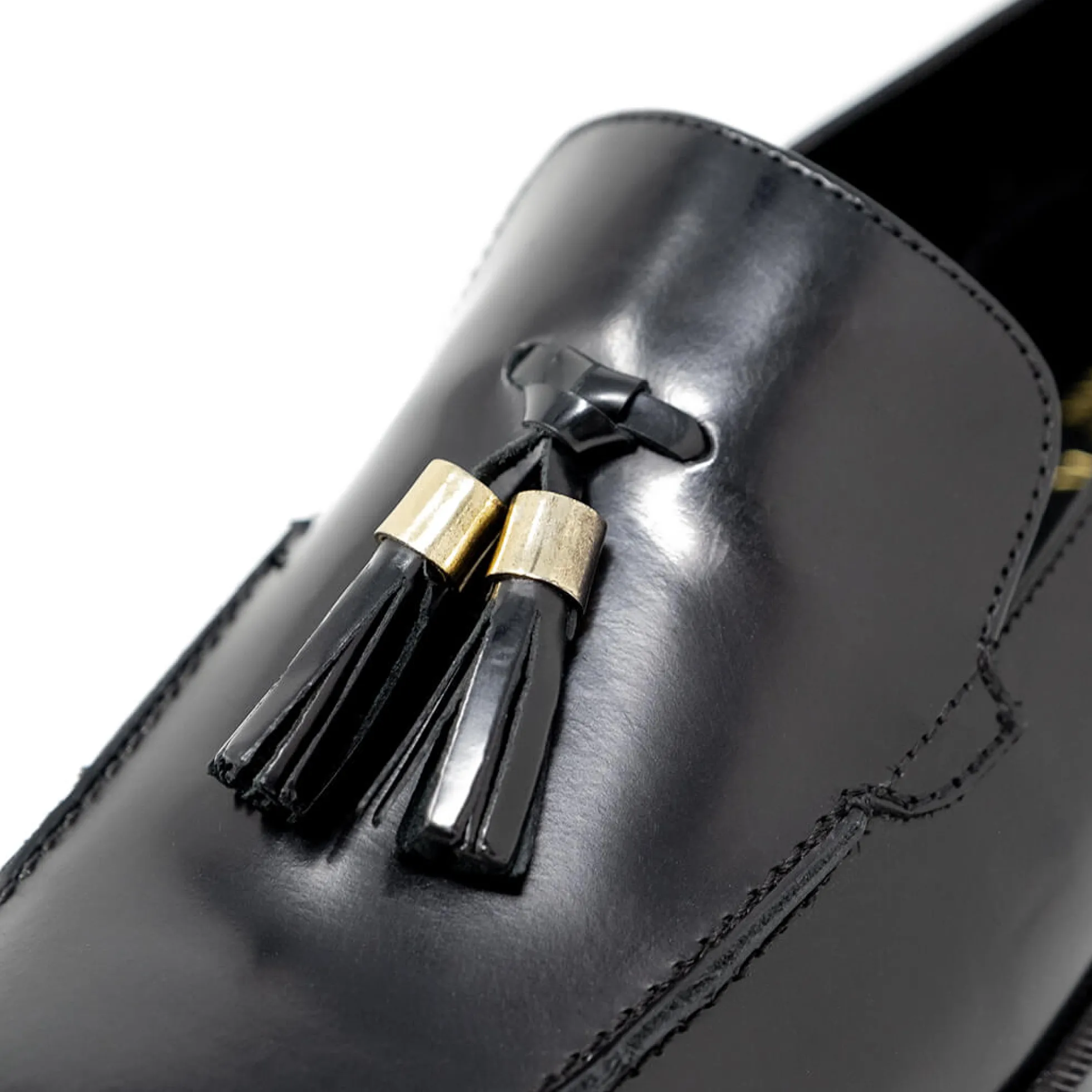 Walk London Alex Tassel Loafer Black Patent Leather Outlet