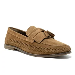 Walk London Arrow Tassel Loafers Tan Suede Cheap