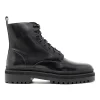 Walk London Astoria Lace Up Boot Black New