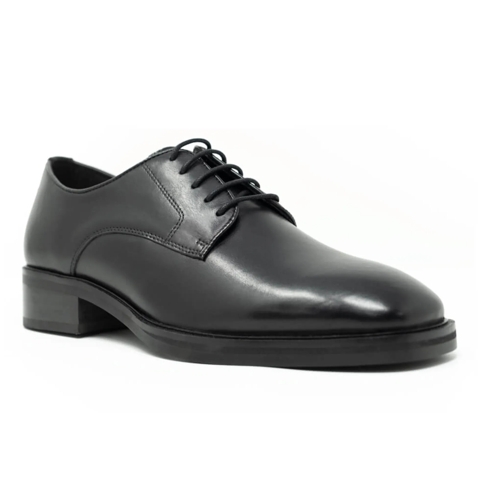 Walk London Austin Derby Shoe Black New