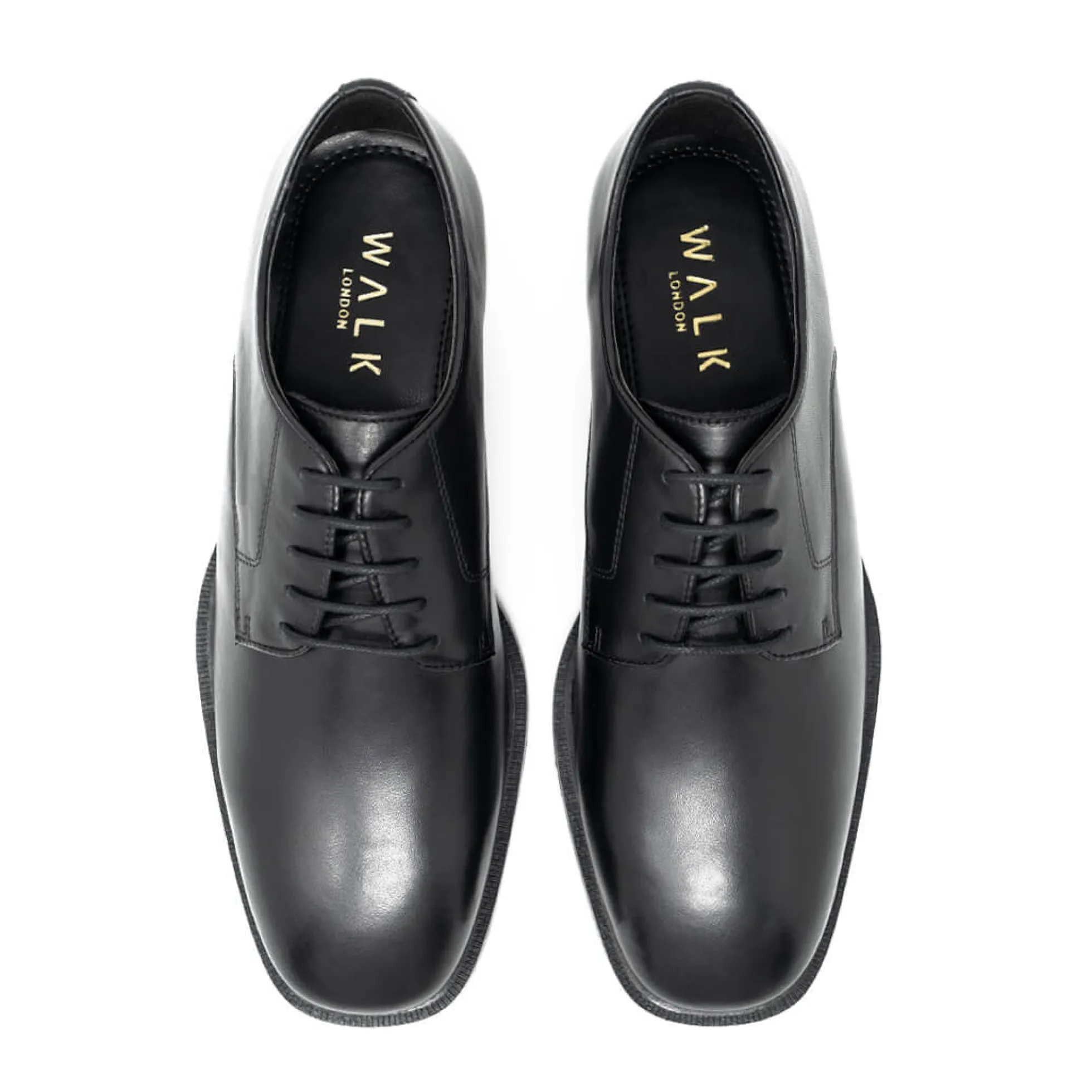 Walk London Austin Derby Shoe Black New