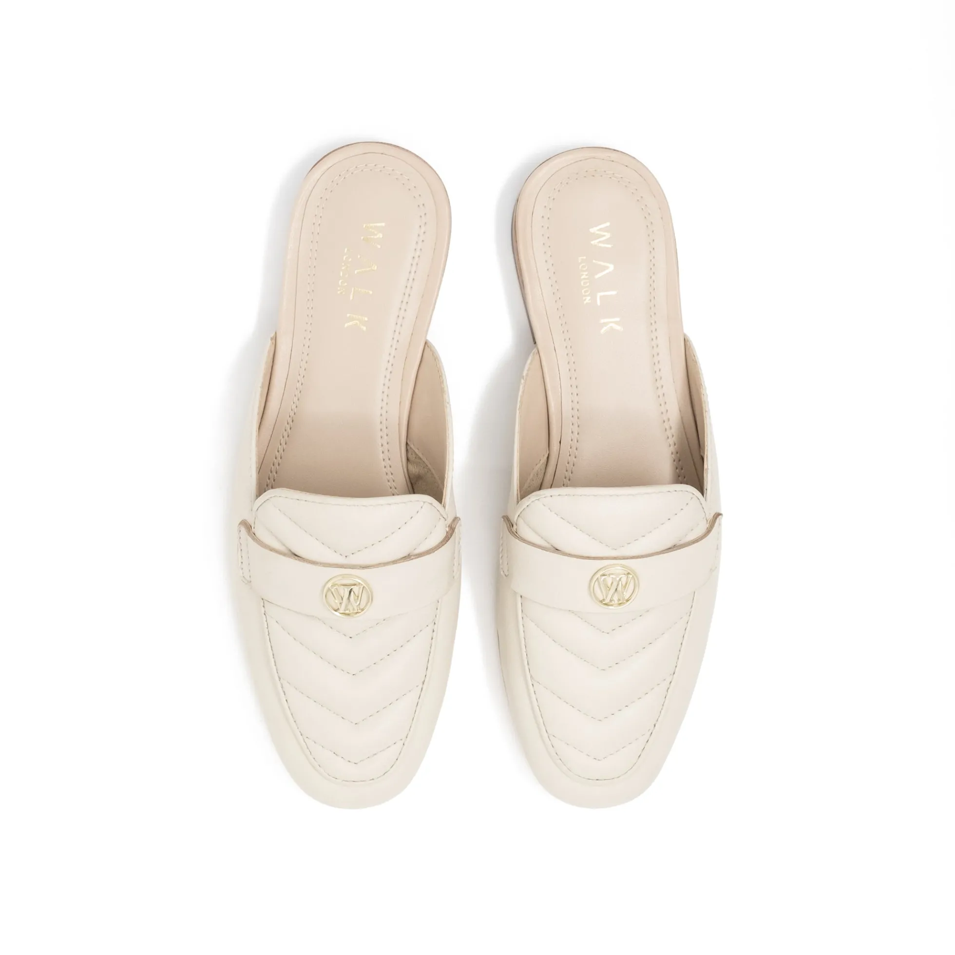 Walk London Bella Quilted Mule Loafer Store