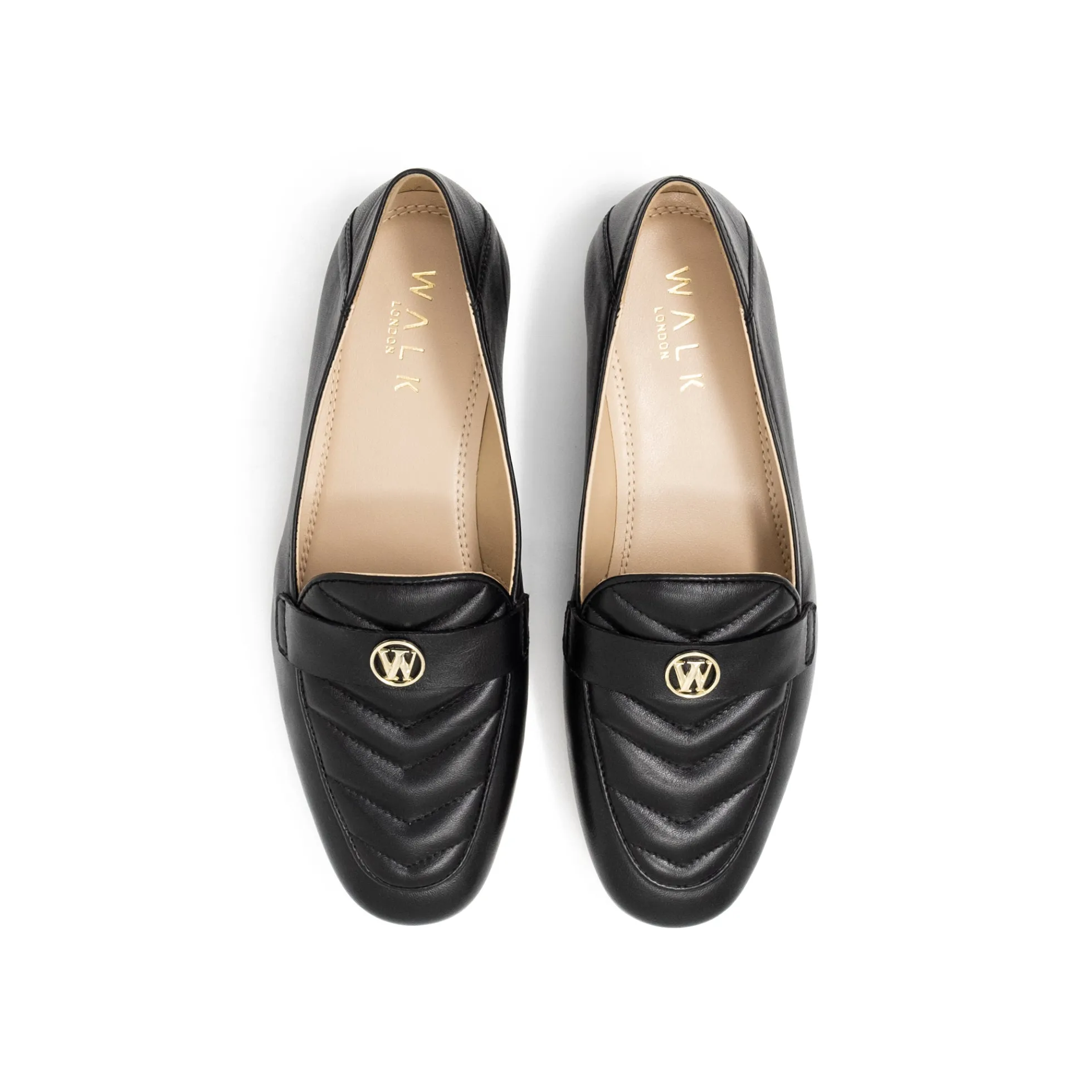 Walk London Bella Quilted Trim Loafer Shop