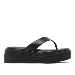 Walk London Berlin Toe Post Sandal Black Online