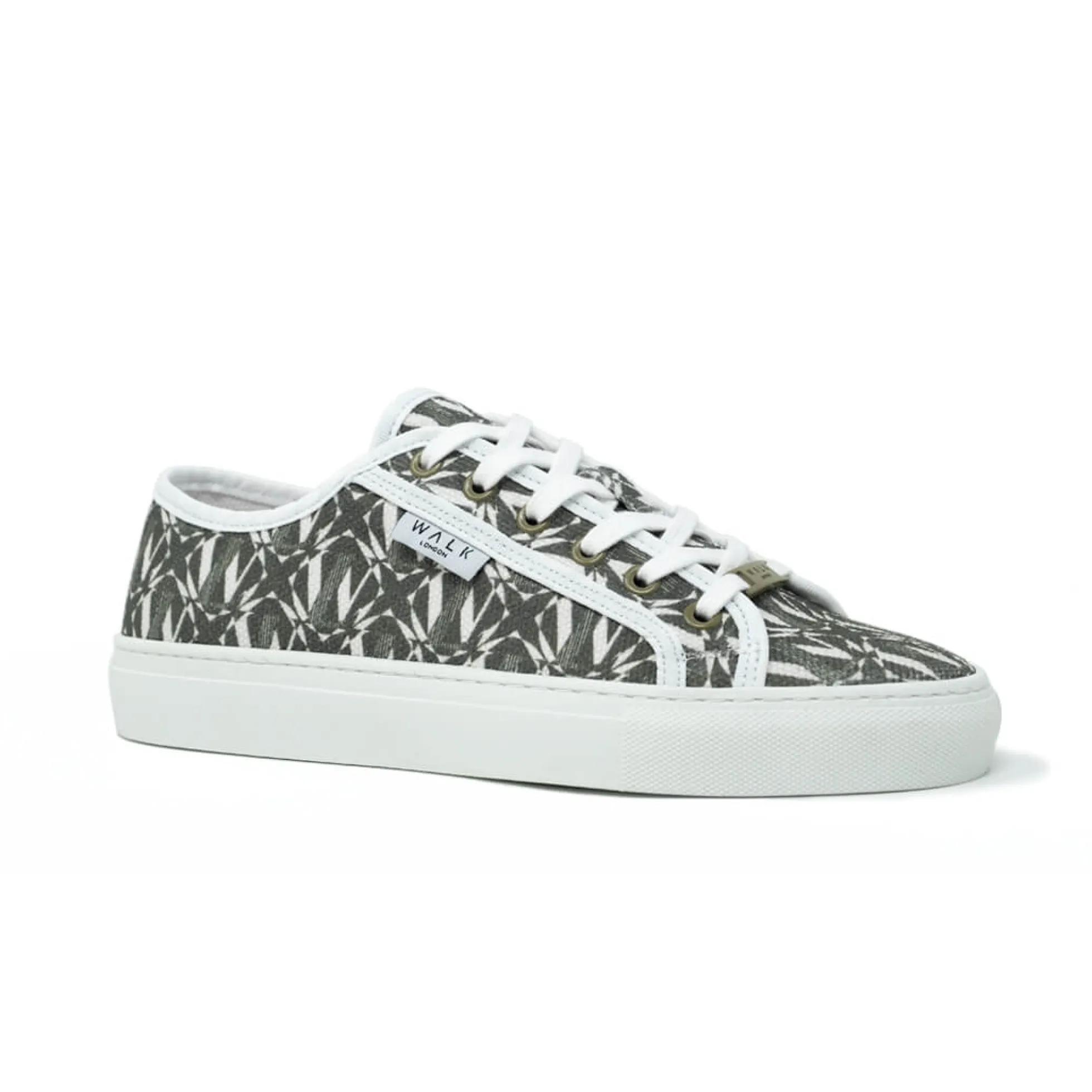 Walk London Boulevard Monogram Trainer Khaki Sale
