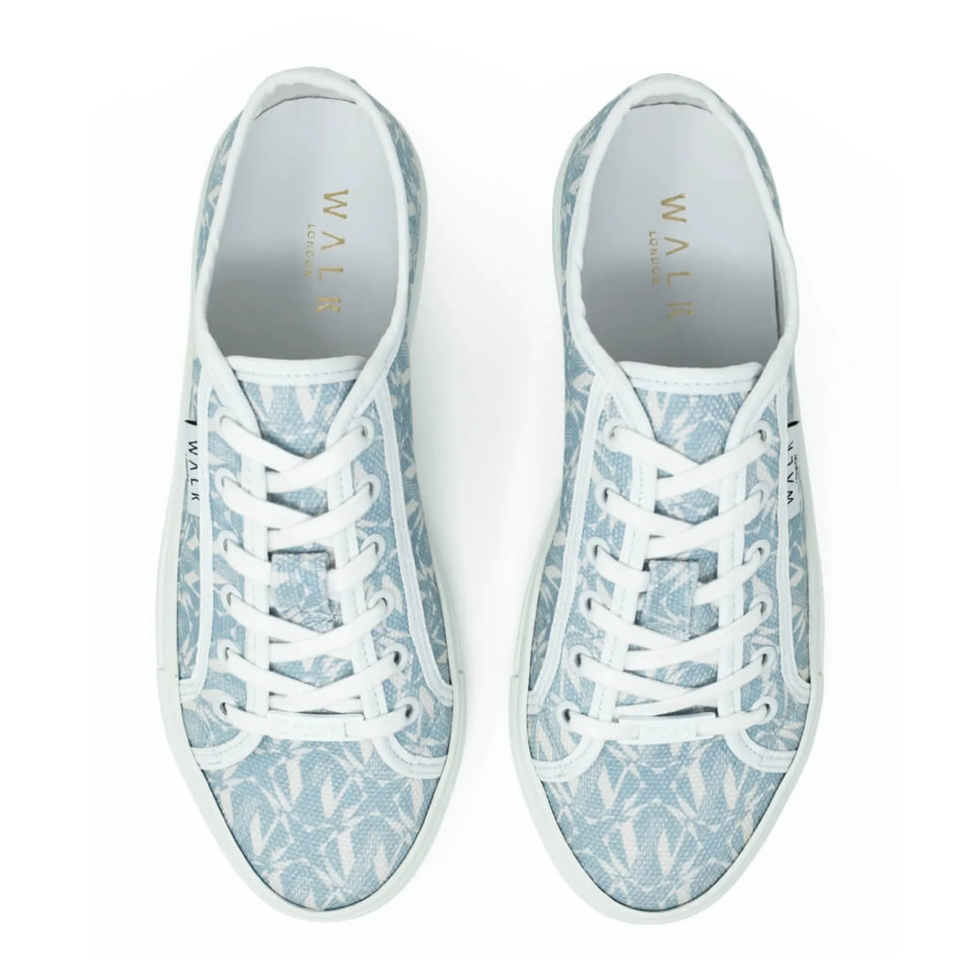 Walk London Boulevard Monogram Trainer Blue Outlet