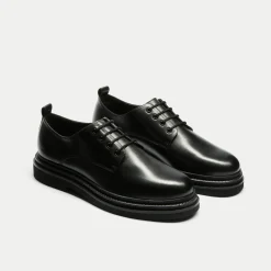 Walk London Brooklyn Derby Shoe Black Shop