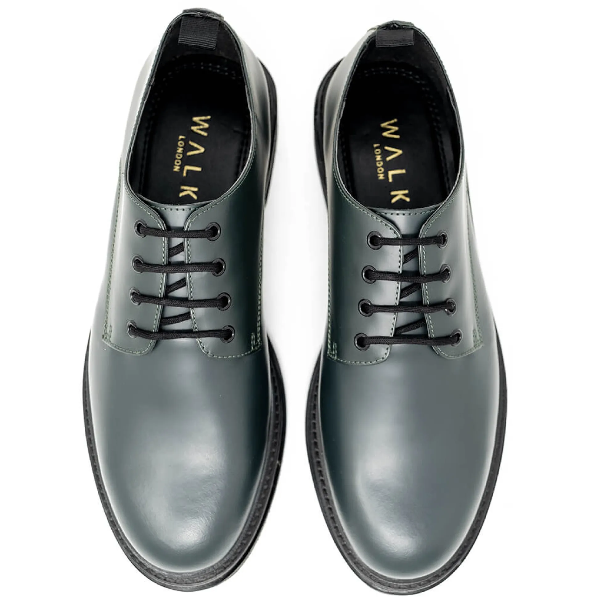 Walk London Brooklyn Derby Shoe Green Sale