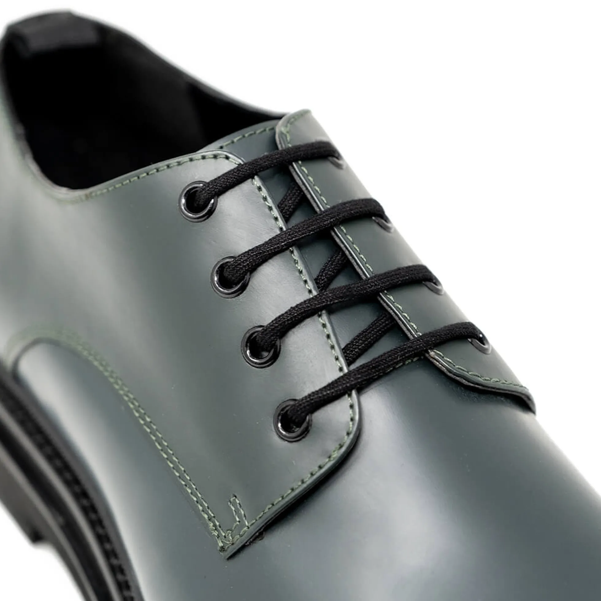 Walk London Brooklyn Derby Shoe Green Sale