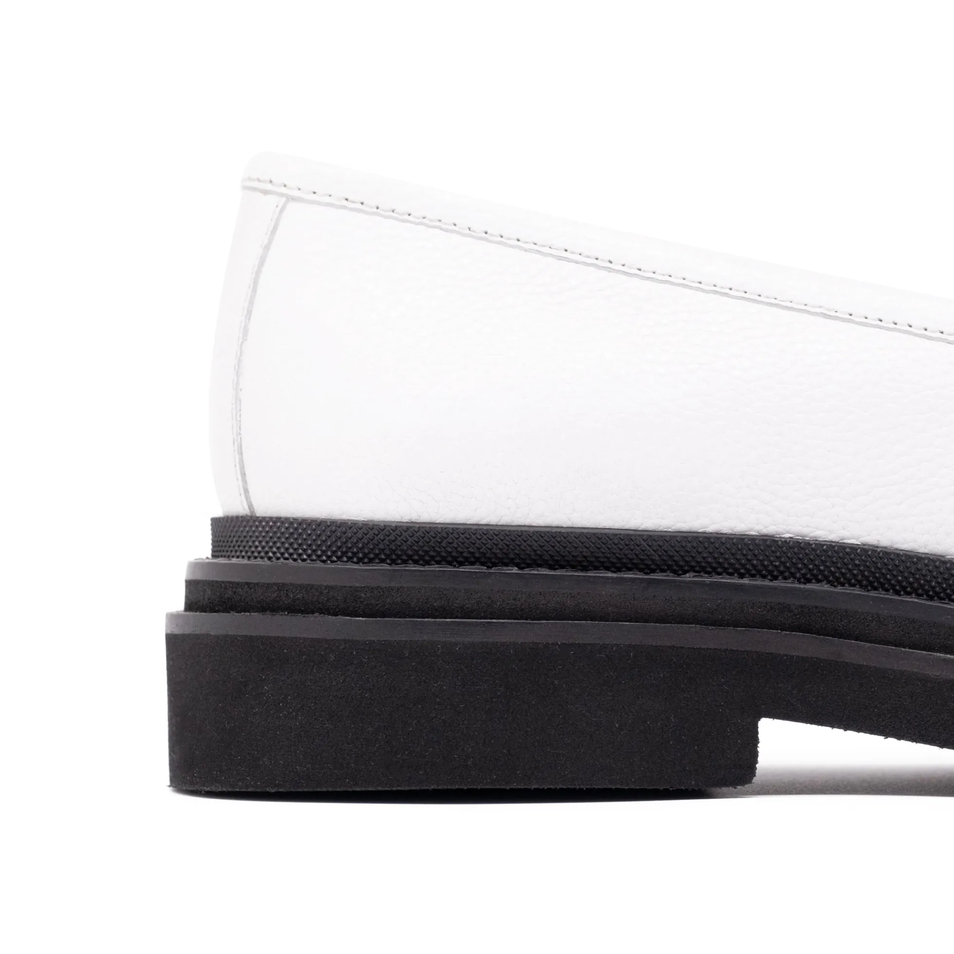 Walk London Brooklyn Penny Loafer White Leather Outlet