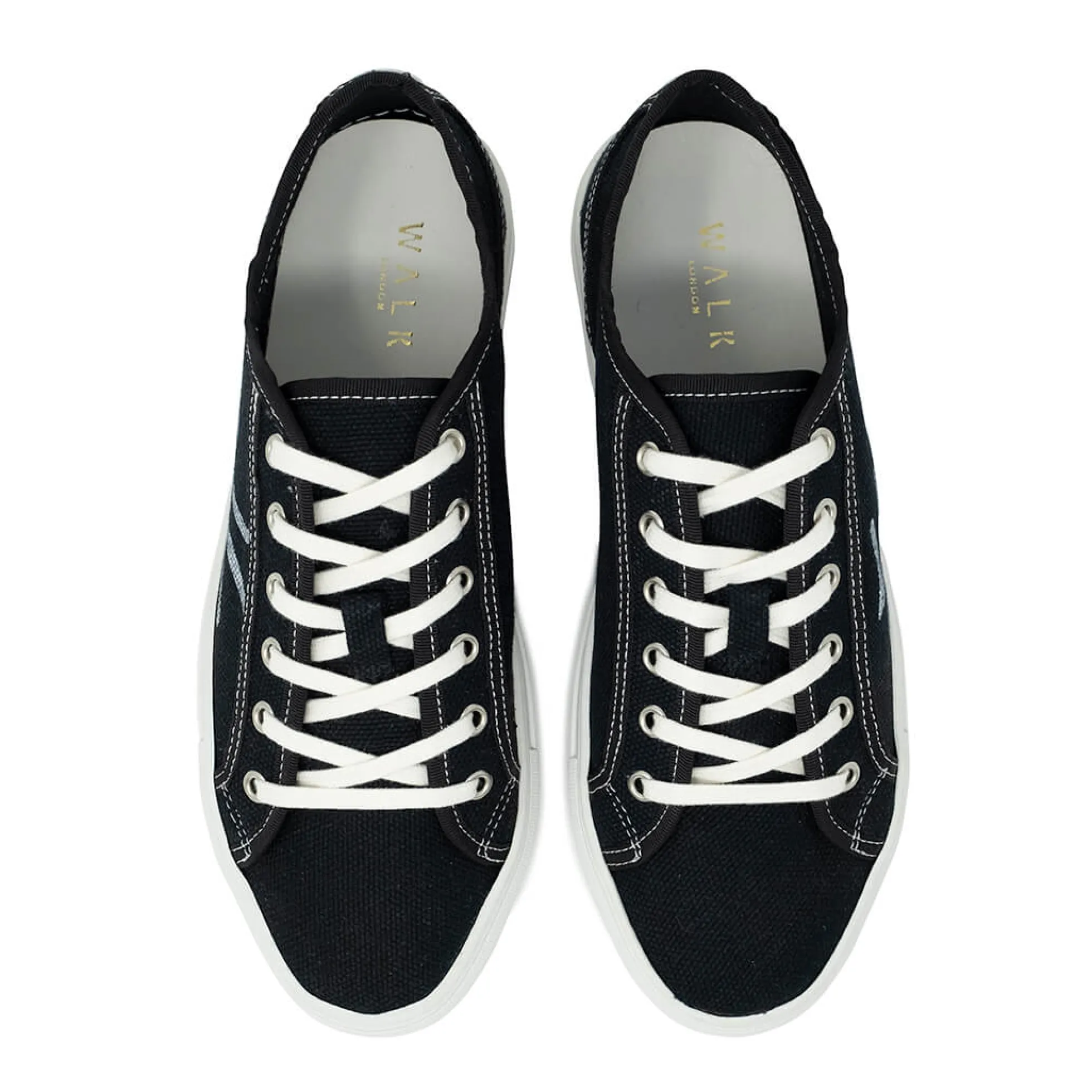 Walk London Cabana Sneaker Black Fashion
