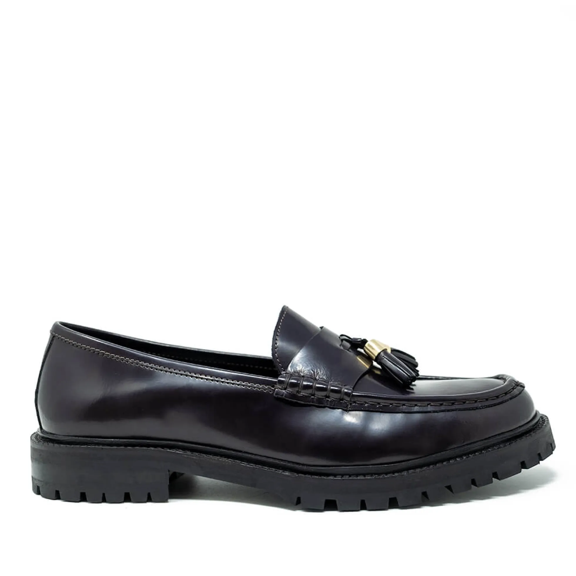Walk London Campus Tassel Loafer Burgundy Outlet