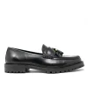 Walk London Campus Tassel Loafer Black Cheap