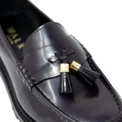 Walk London Campus Tassel Loafer Burgundy Outlet