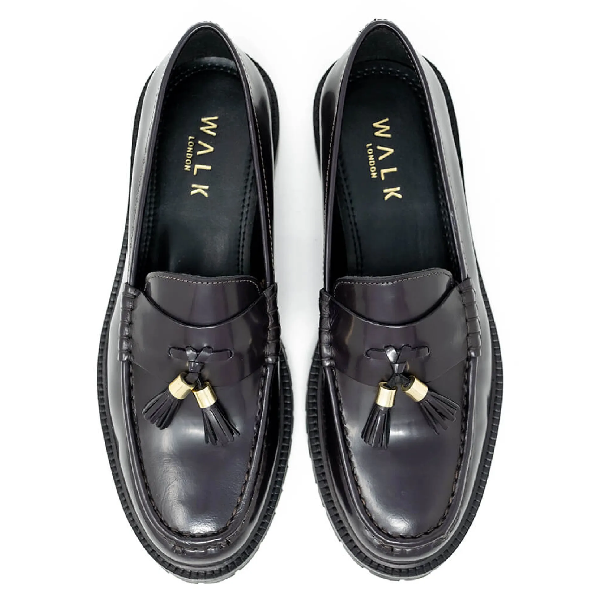 Walk London Campus Tassel Loafer Burgundy Outlet