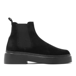 Walk London Club Chelsea Boot Black Nubuck Best