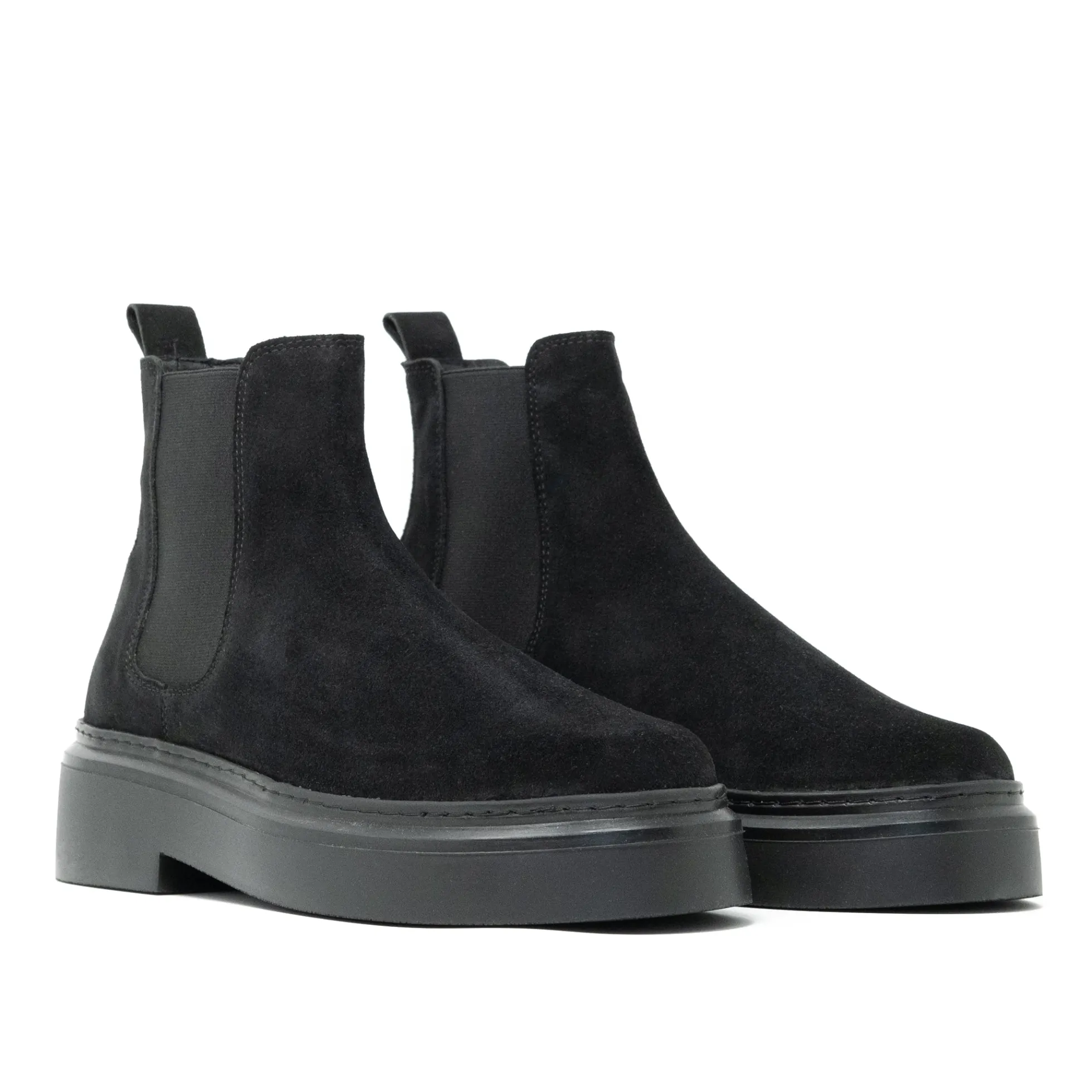 Walk London Club Chelsea Boot Black Nubuck Best