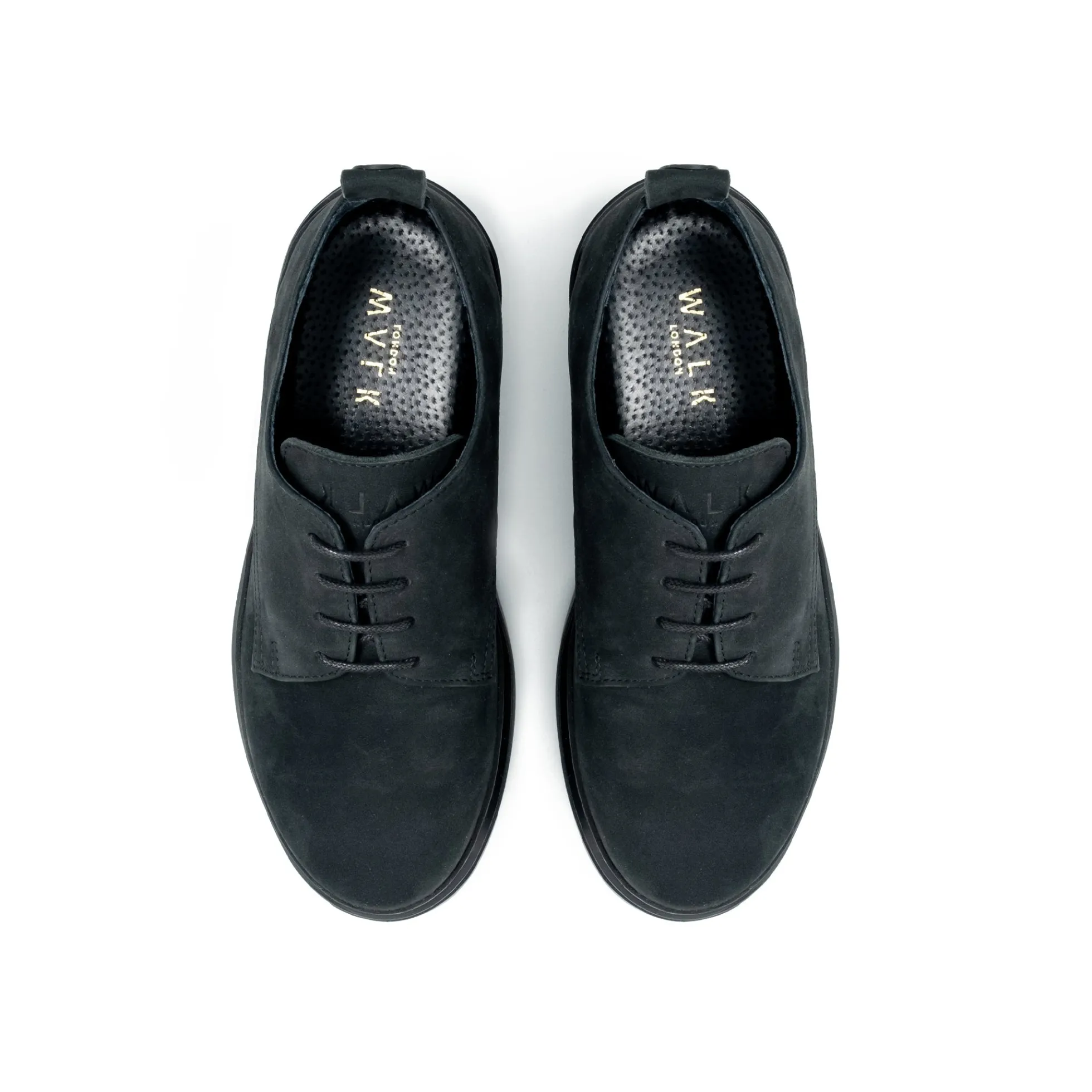 Walk London Club Derby Shoe Black Discount
