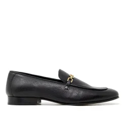 Walk London Como Trim Loafer Black Leather Best Sale