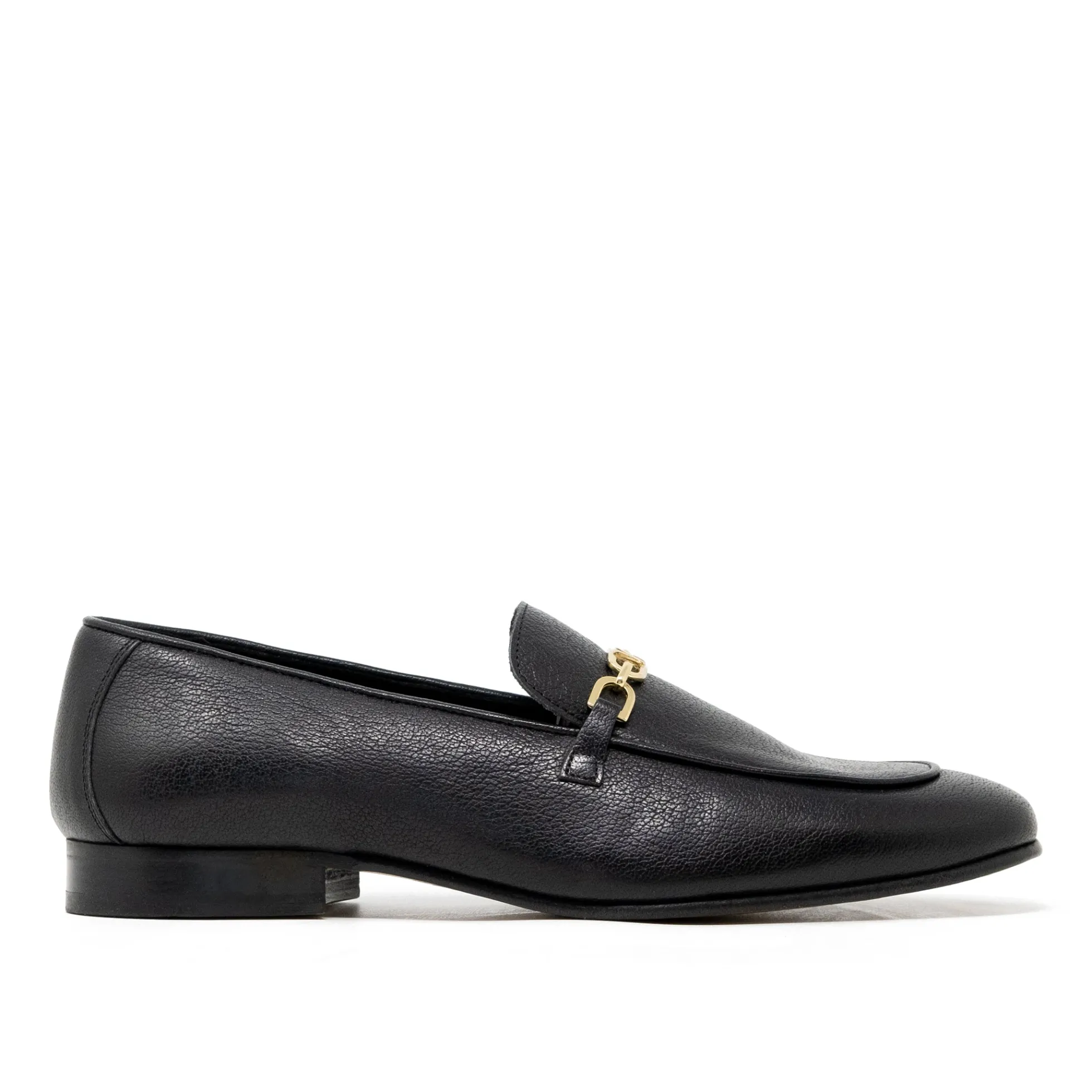 Walk London Como Trim Loafer Black Leather Best Sale