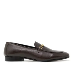 Walk London Como Trim Loafer Brown Leather Discount