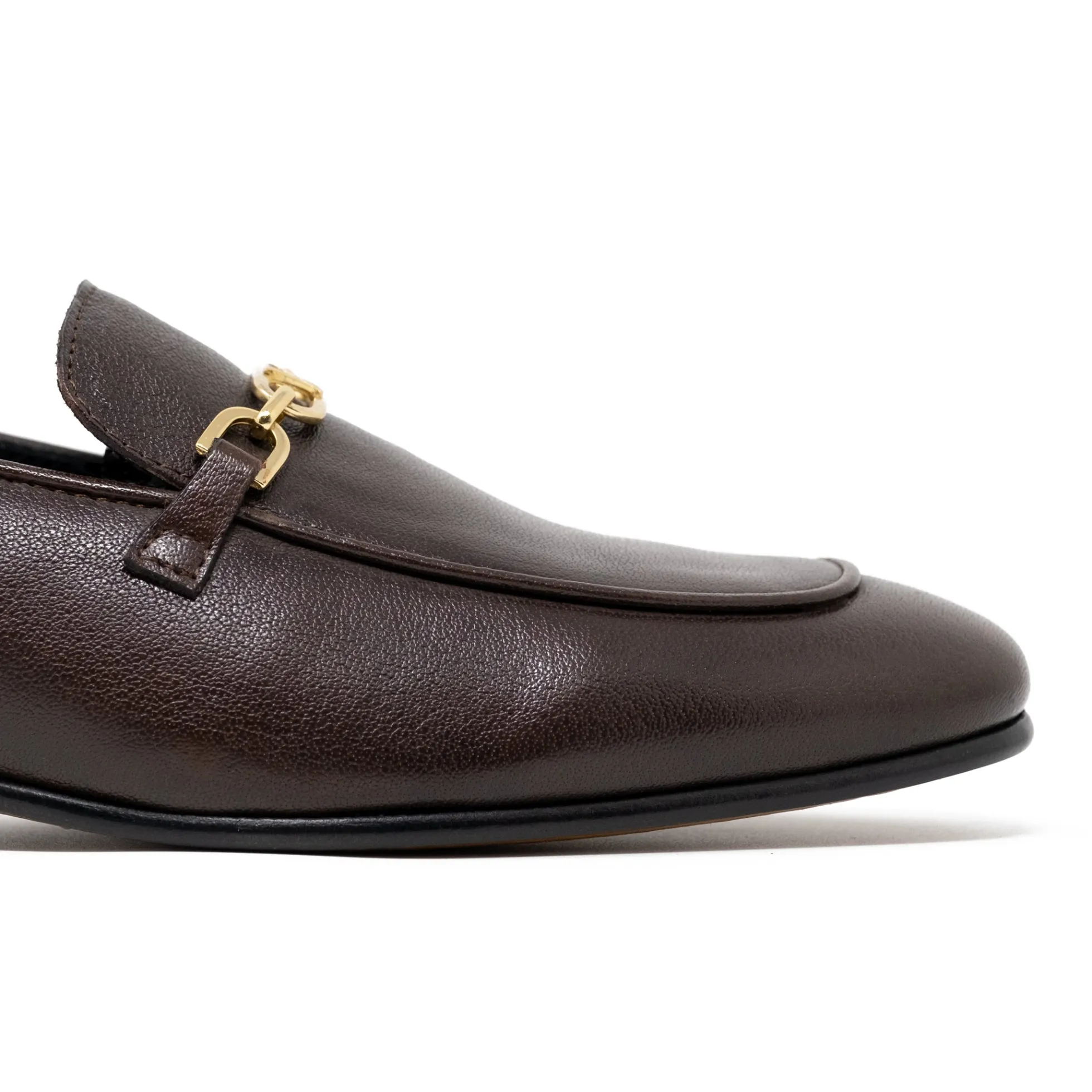 Walk London Como Trim Loafer Brown Leather Discount