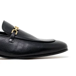 Walk London Como Trim Loafer Black Leather Best Sale