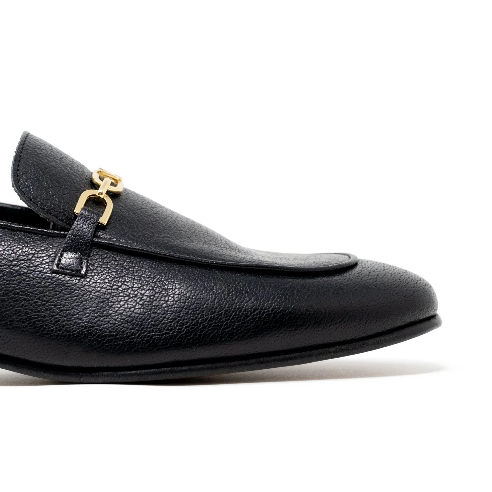 Walk London Como Trim Loafer Black Leather Best Sale