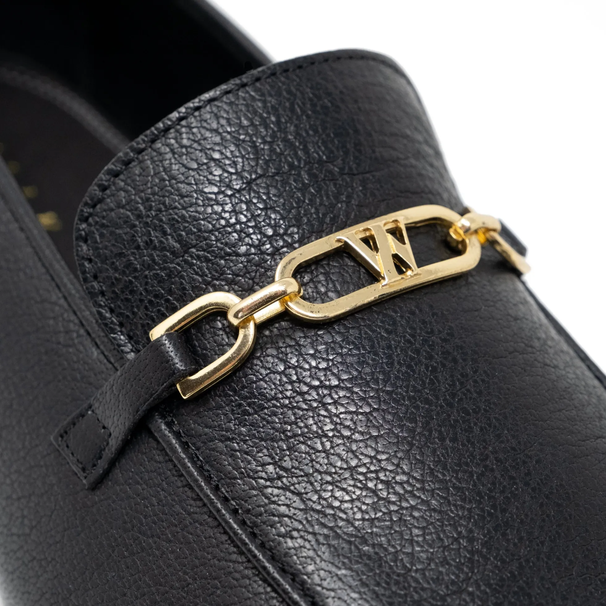 Walk London Como Trim Loafer Black Leather Best Sale