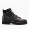 Walk London Connery Hiking Boot Black Leather Discount