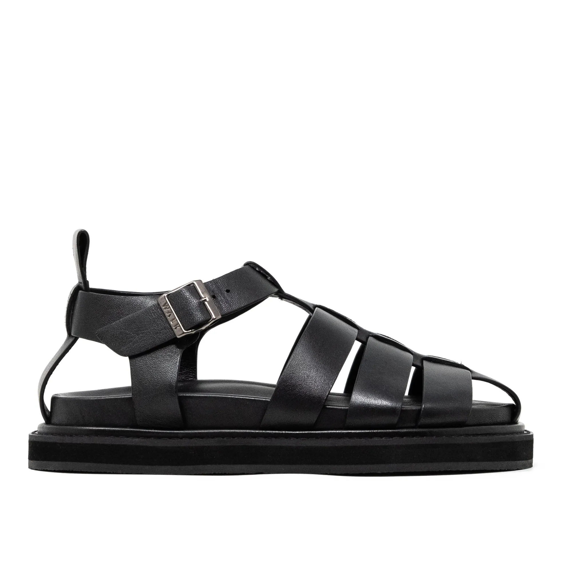 Walk London Copenhagen Fisherman Sandal Black Hot
