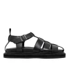 Walk London Copenhagen Fisherman Sandal Black Cheap