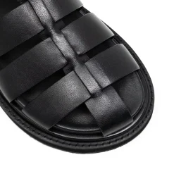 Walk London Copenhagen Fisherman Sandal Black Hot