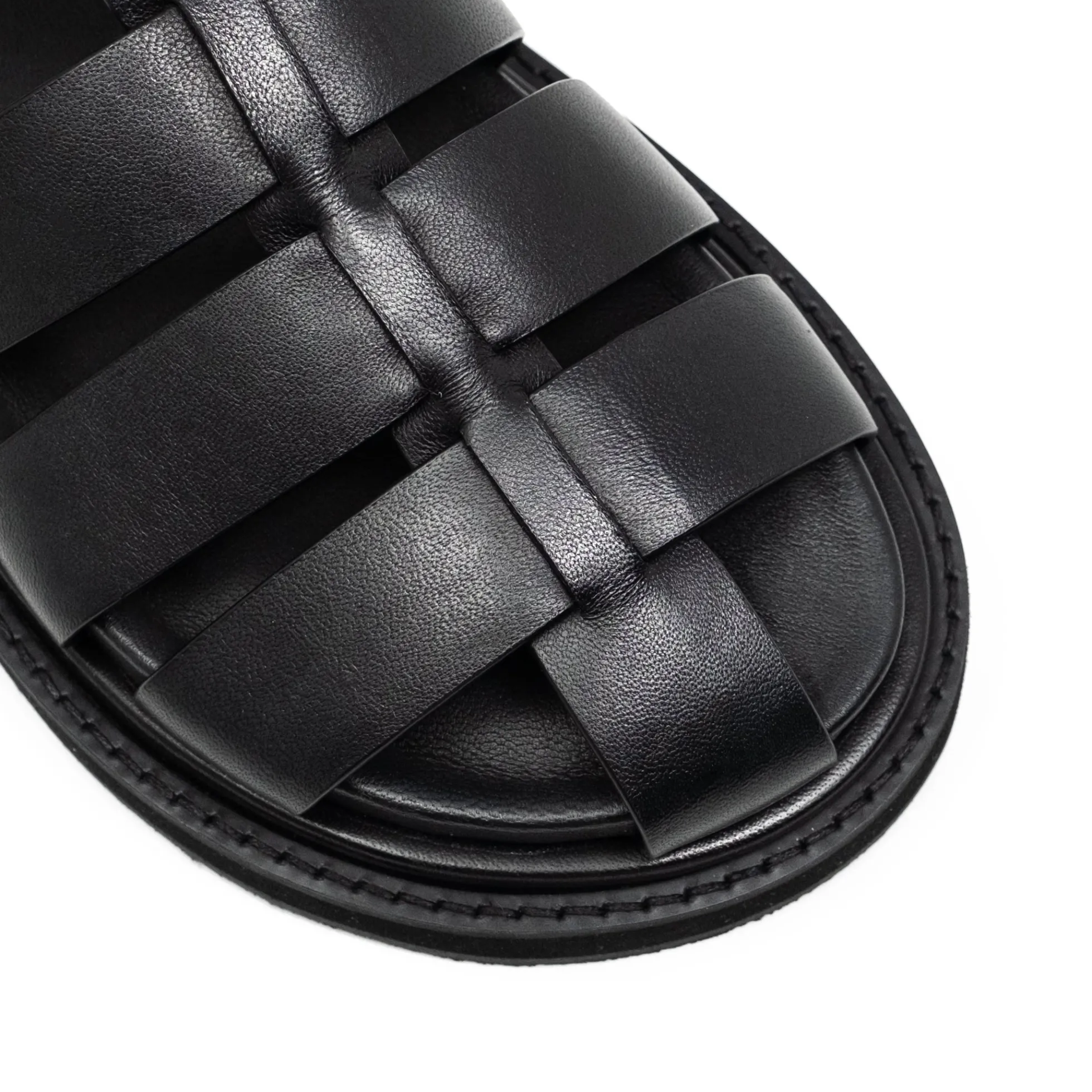 Walk London Copenhagen Fisherman Sandal Black Hot