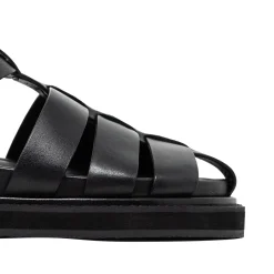Walk London Copenhagen Fisherman Sandal Black Hot