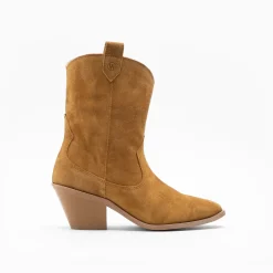 Walk London Cora Western Boot Tan Suede Best Sale