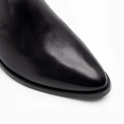 Walk London Cora Western Boot Black Leather New