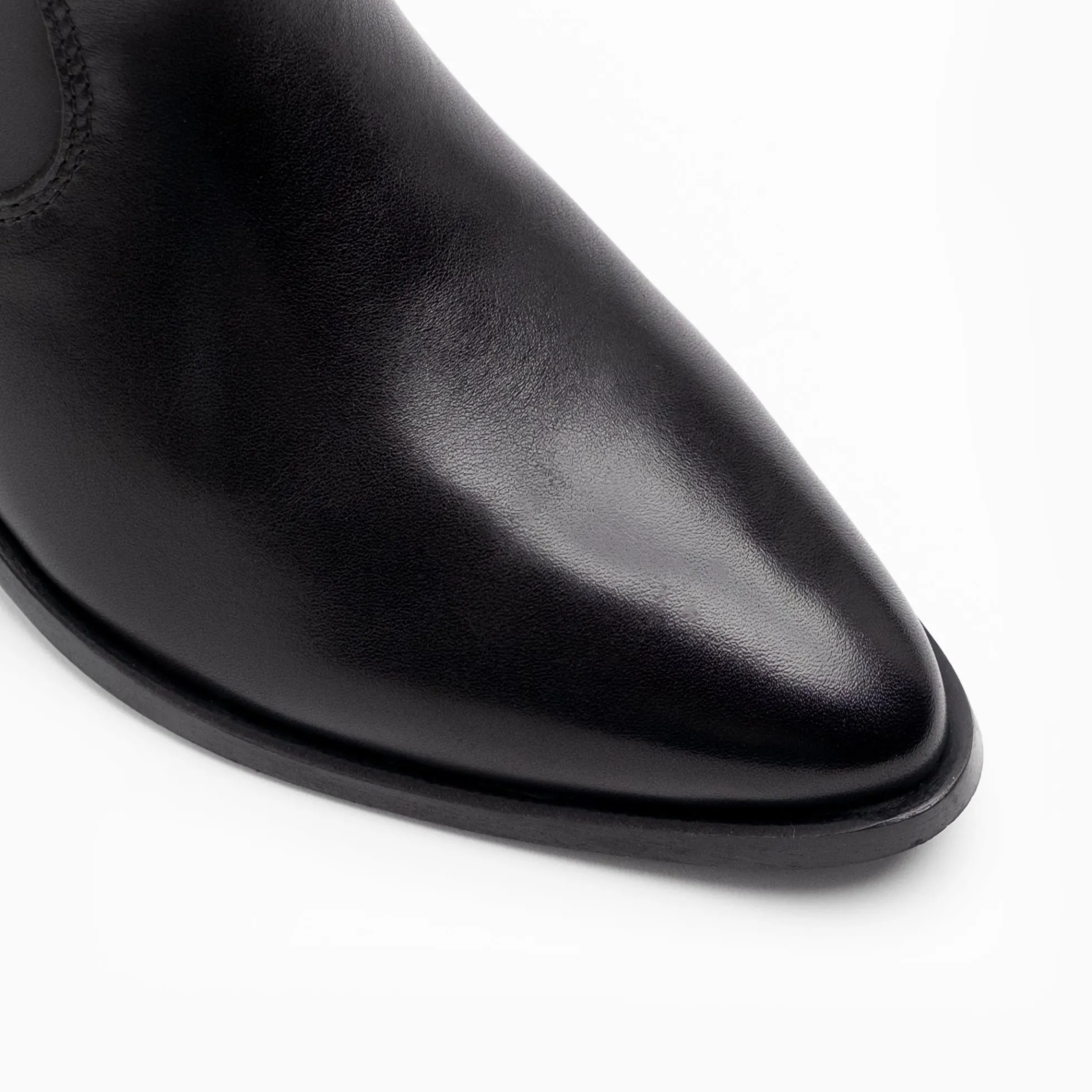 Walk London Cora Western Boot Black Leather New