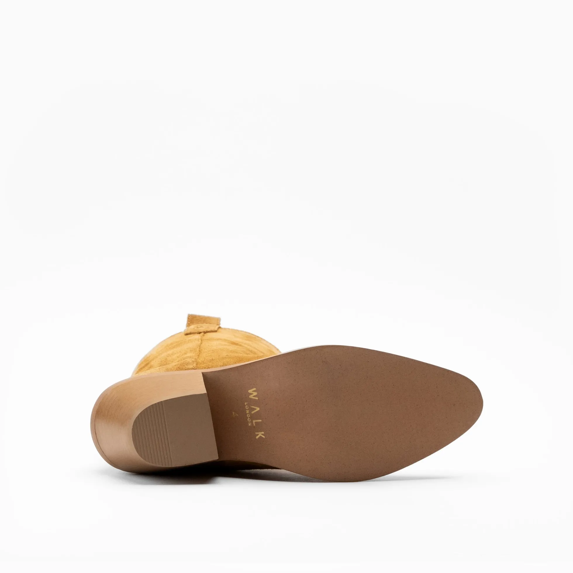 Walk London Cora Western Boot Tan Suede Best Sale