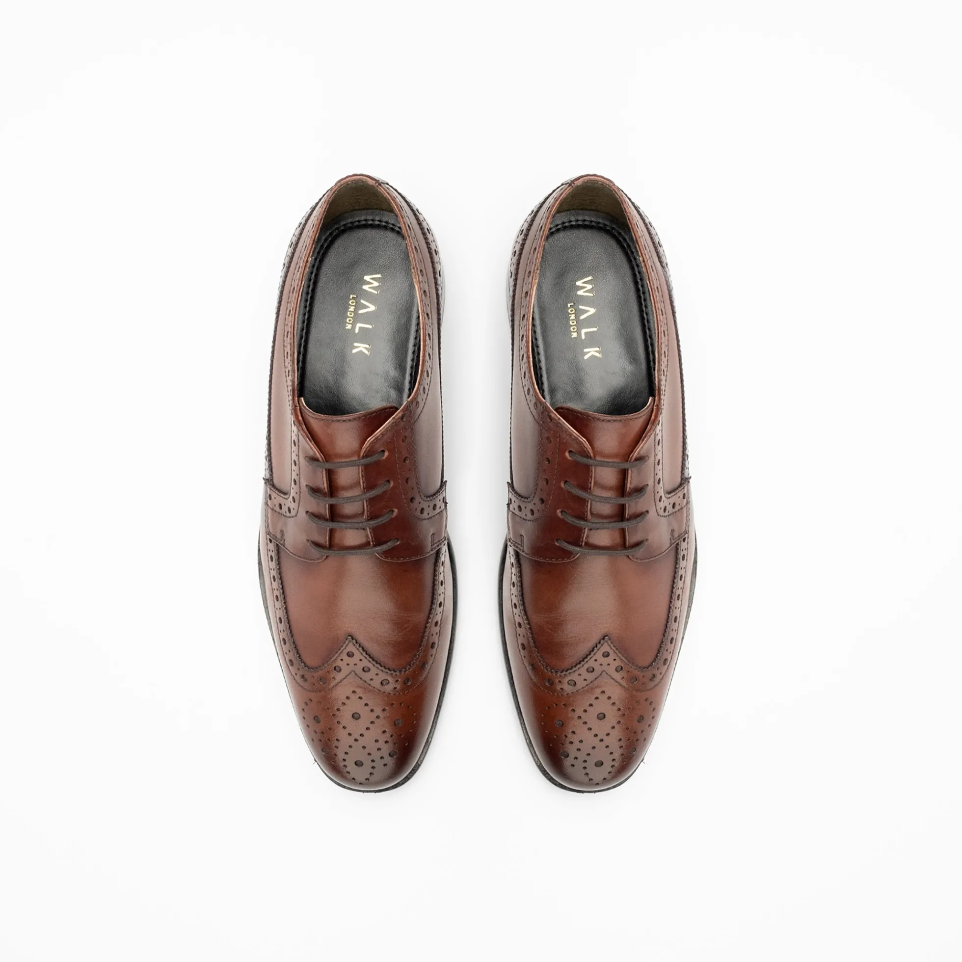 Walk London Florence Brogue Shoe Brown Best
