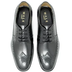 Walk London Florence Brogue Shoe Black Shop